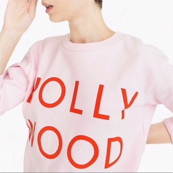 J. Crew Pink Hollywood Sweatshirt - Picture 2 of 6